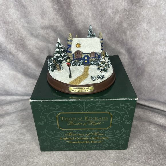 Thomas Kinkade Holiday Thomas Kinkade Stonehearth Hutch Light Up